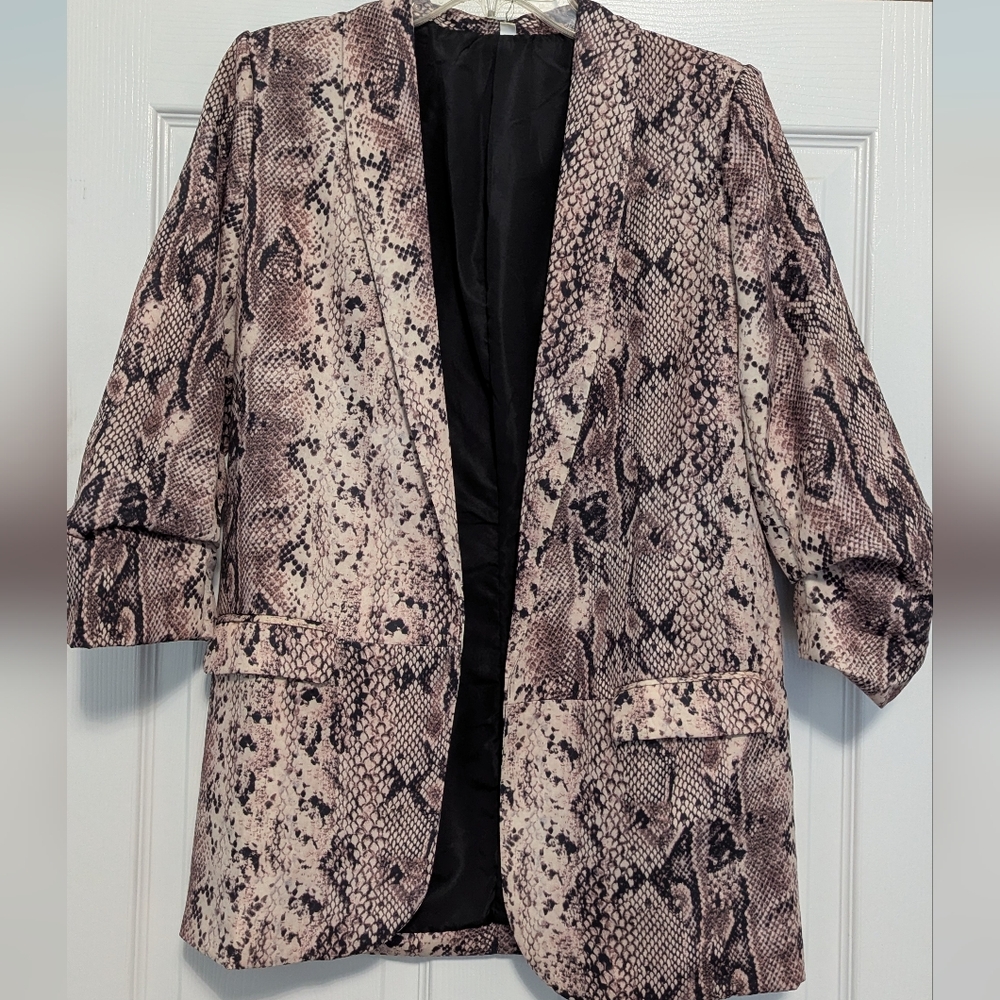 Women's Snake Print Blazer